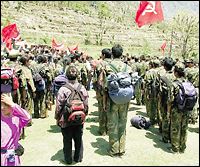 Kämpfer der CPN-M in Mankha