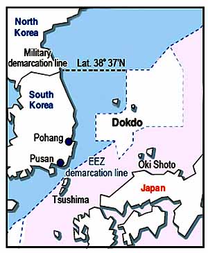 Marineforum - umstrittene Dokdo-Inseln (Grafik: Internet)