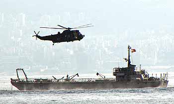 Marineforum - Übung mit libanesischem Landungsboot (Foto: Dubnitzki)