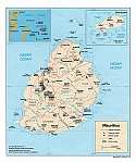 Karte Mauritius Map
