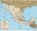 Karte Mexiko Map Mexico