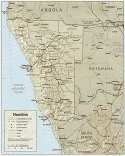 Karte Namibia Map