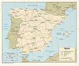 Karte Spanien Map Spain