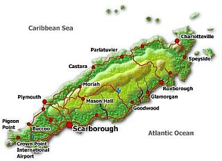 Karte Trinidad und Tobago