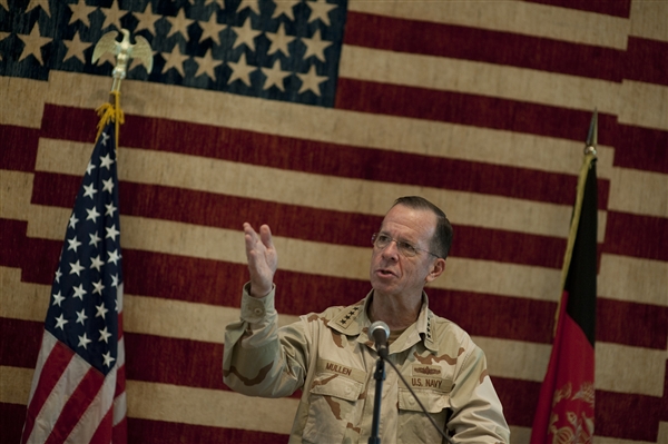 Afghanistan — Mullen Thanks Embassy Employees in Kabul