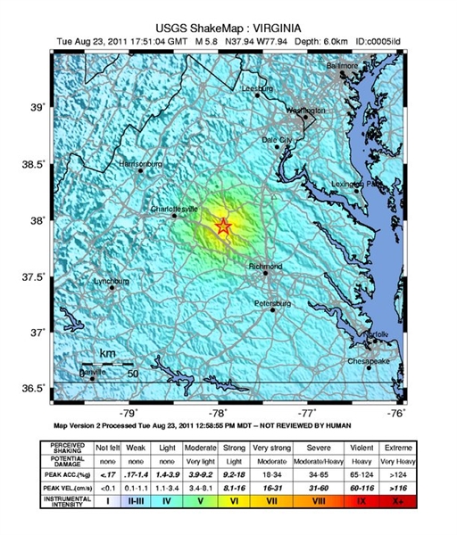 Magnitude 5.9 Earthquake Rattles Pentagon
