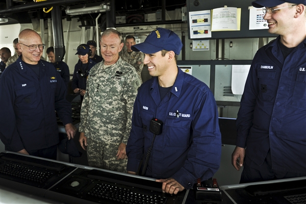 Dempsey Tours Coast Guard’s Newest National Security Cutter